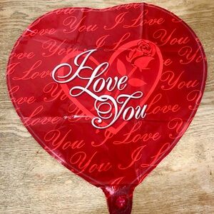 2 Pcs 18 Inch Valentine's Day, any Occasion “I Love You”Heart Foil Balloons